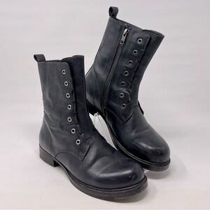 Vintage Foundry Co Black Leather Gemma Laceless Boots - Size 7